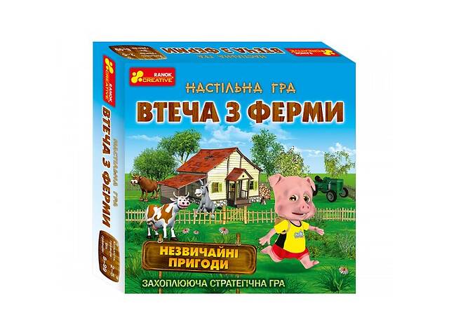 Дитяча настільна гра 'Втеча з ферми' 19120057 укр. мовою