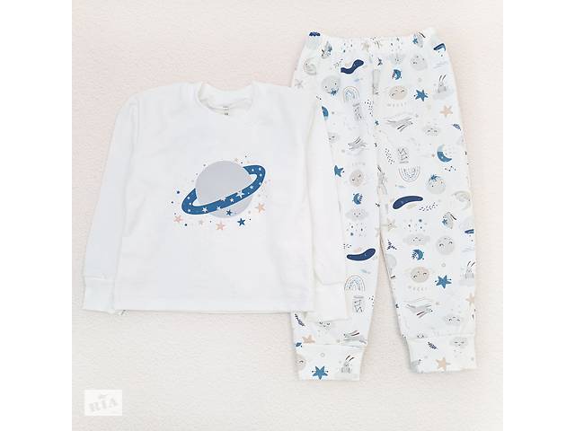Детская пижама с начесом Dexter`s moon bunny 110 см синий молочный (131745169174)