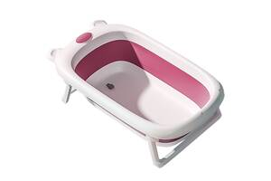 Детская складная ванночка Bestbaby BS-6688 Pink для купания (11116-58934)