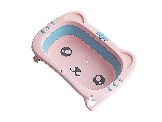 Детская складная ванночка Bestbaby BS-8766 Котик (Pink) для младенцев (12006-66950)