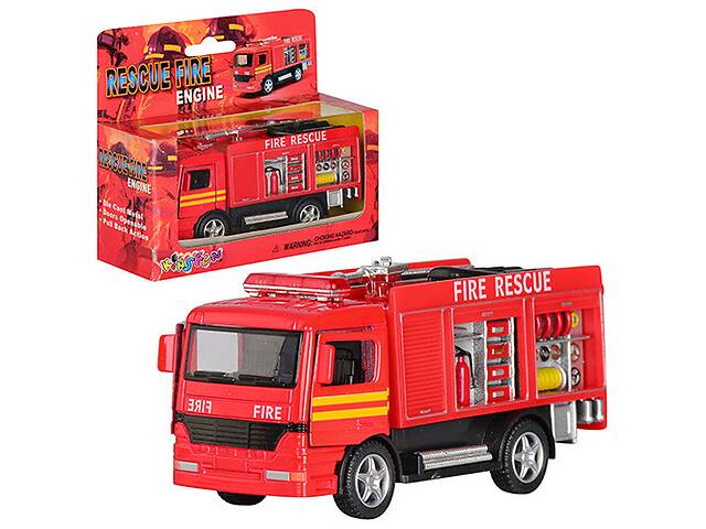 Дитяча ігрова пожежна машинка KS5110W інерційна