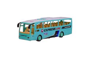 Детская игрушка Автобус Bambi 1578 со звуком и светом Бирюзовый