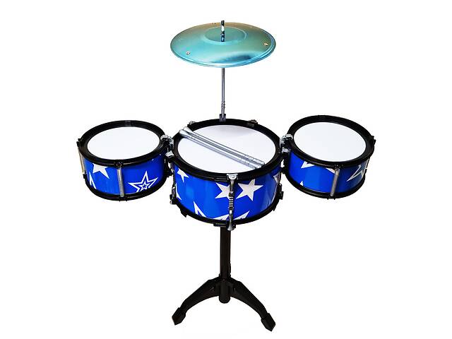 Детская игрушка Барабанная установка Bambi 1588(Blue) 3 барабана