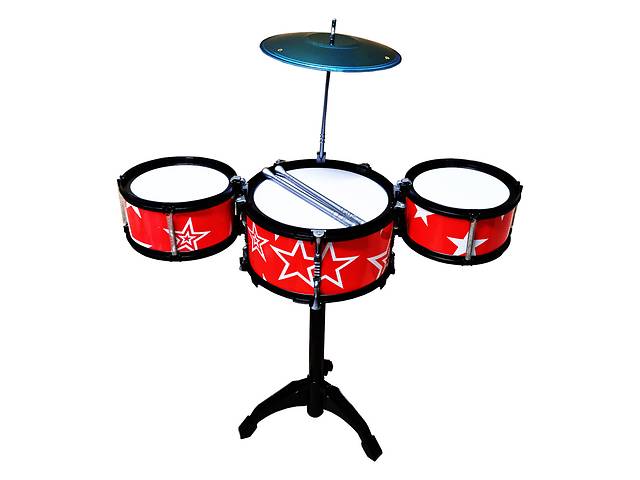 Детская игрушка Барабанная установка Bambi 1588(Red) 3 барабана