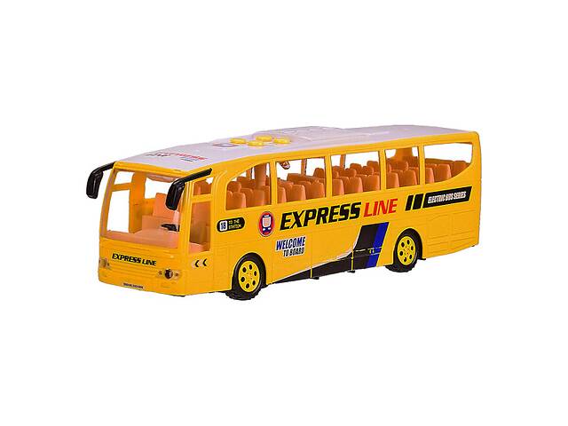 Детская игрушка со звуком и светом Bambi Автобус 1578 Желтый