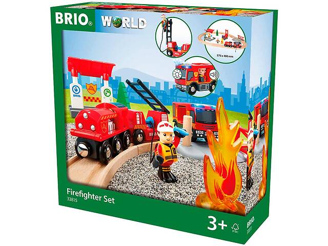 Детская железная дорога Пожарная станция BRIO (33815)