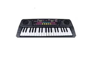 Детское пианино на батарейках с микрофоном Limo Toy 37 клавиш 6 мелодий Black (135229)