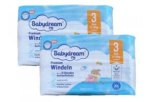 Детские одноразовые подгузники Babydream Premium 3 Midi 5-9 кг 92 шт.