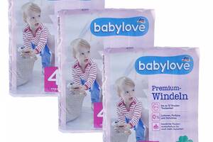 Детские одноразовые подгузники Babylove Premium 4 maxi (8-14) кг 126 шт