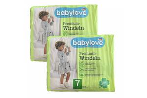 Детские одноразовые подгузники Babylove Premium 7 xxl 16+ кг 60 шт