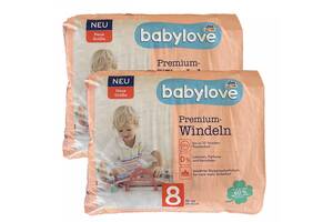 Детские одноразовые подгузники Babylove Premium 8 18+ кг 56 шт