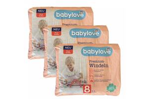 Детские одноразовые подгузники Babylove Premium 8 18+ кг 84 шт