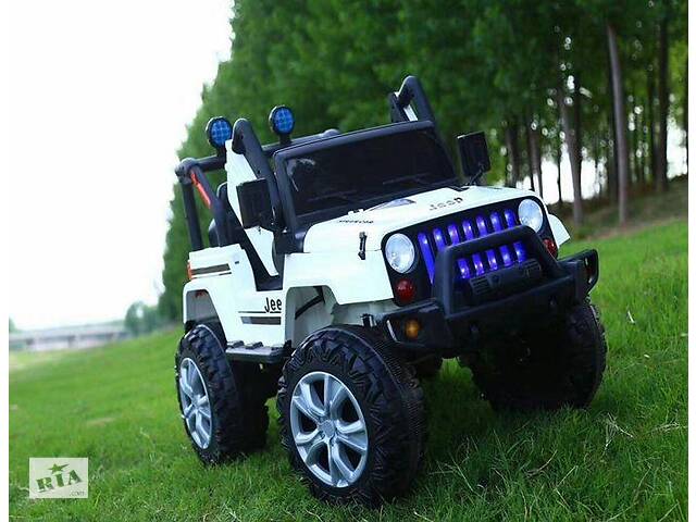 Детский электромобиль джип Jeep T-7843 Белый