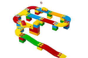 Детский конструктор BAMSIC Цветная дорога №3 17 х 17 х 26 см Разноцветный (94844)