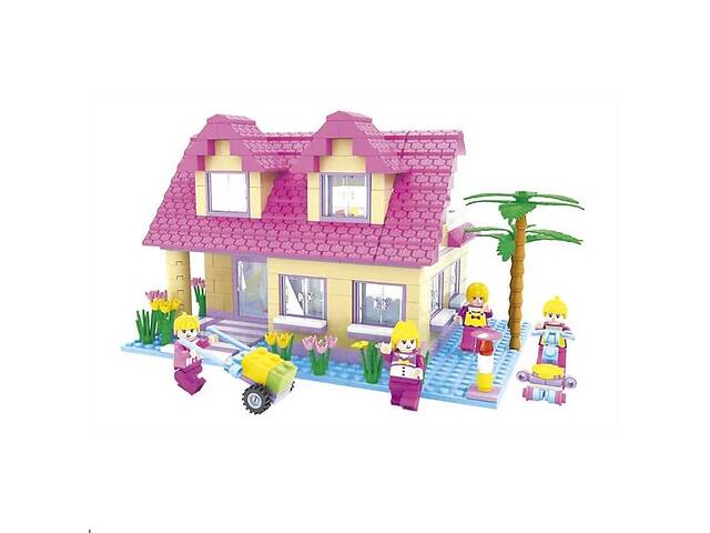 Детский конструктор Keyixing Ausini Дом мечты 410 деталей Pink and Yellow (23415)
