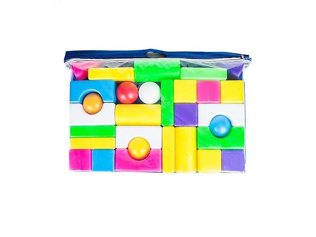 Детский конструктор в сумке BAMSIC Строитель №3 62 х 8,5 х 41 см Разноцветный (31095)