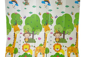 Детский коврик для игр Cutystar Rainbow Deer/Dream Track 200*180 см складной антискользящий развивающий