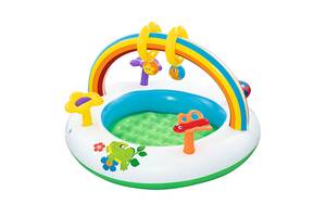 Дитячий надувний басейн BW 52239 з аркою та іграшками