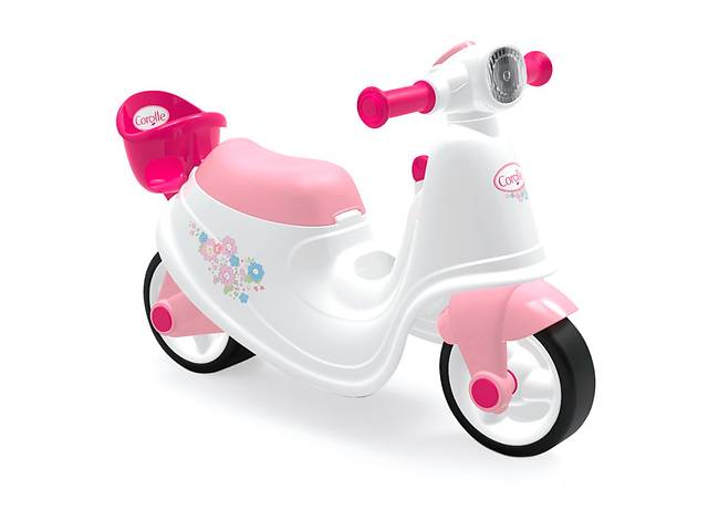 Детский скутер Королле с корзиной для куклы Smoby OL82821