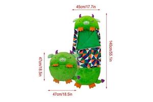 Детский спальный мешок-игрушка подушка Дракончик Sleeping Bag