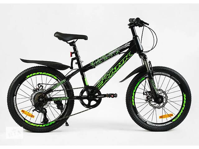 Детский спортивный велосипед Corso CRANK LTWOO-A2 20' 7 скоростей Black (137751)
