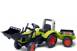 Детский трактор педальный с прицепом и ковшом Claas Arion IG29286 Falk