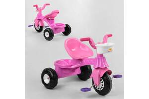 Детский трехколесный велосипед Pilsan Daisy Bike пластиковые колеса розовый 07-140
