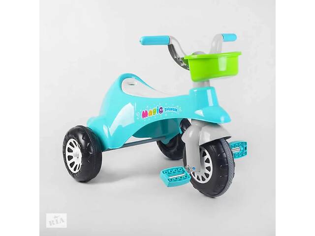 Детский трехколесный велосипед Pilsan Magic пластиковые колеса бирюзовый 07-180