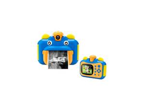 Детский цифровой фотоаппарат A1 Голубой Аккумулятор 1200mAh В комплекте фломастеры, фотобумага (PHC-A1-Blue)
