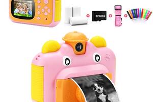 Детский цифровой фотоаппарат A1 Розовый Аккумулятор 1200mAh (PHC-A1-Pink)