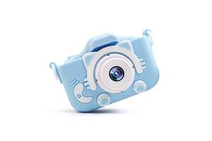 Детский цифровой фотоаппарат RIAS 'Котик' Baby Photo Camera Blue