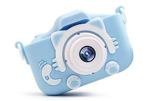 Детский цифровой фотоаппарат RIAS 'Котик' Baby Photo Camera Blue