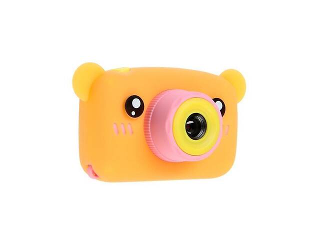 Детский цифровой фотоаппарат RIAS X-500B 'Мишка' Pink/Orange (3_01243)