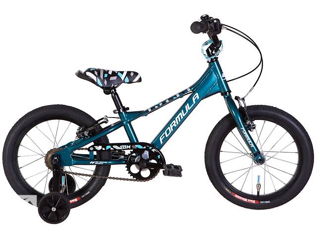 Детский Велосипед 16' Formula SLIM 2022 Размер 8.5' синий с корзинкой