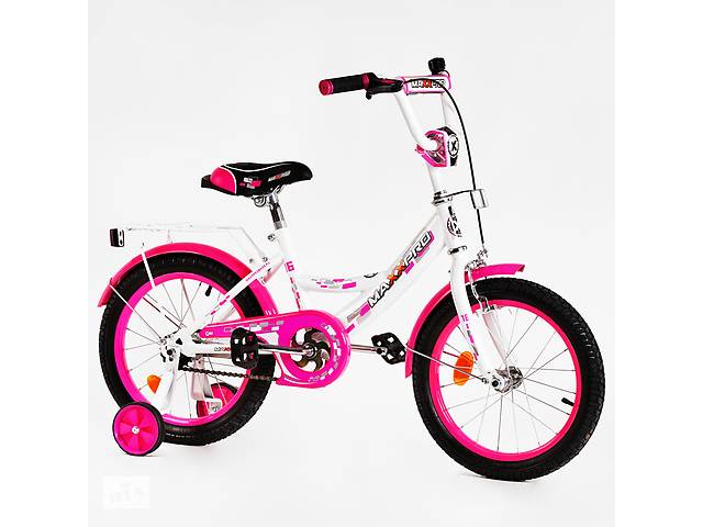 Дитячий велосипед Corso 16' MAXXPRO White and pink (116265)