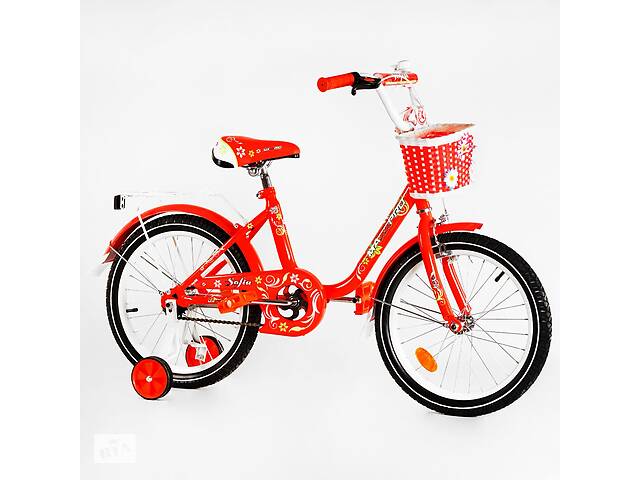 Детский велосипед корзинка багажник CORSO 20' SOFIA Orange (116271)