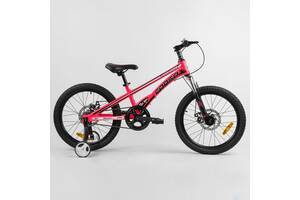 Детский велосипед магниевая рама дисковые тормоза CORSO 20' Speedline Pink (103523)