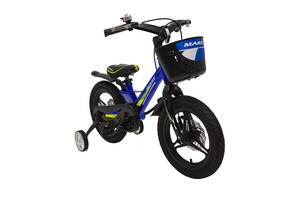 Детский велосипед со складным рулем Hammer MARS 2 Evoulution-14 Дюймов Белый от 4 лет Синий
