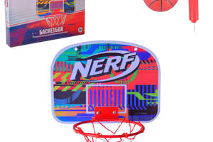 Детский игровой Баскетбольный набор Nerf NF705 щит с мячом и насосом
