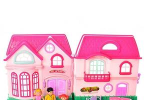 Детский игровой домик для кукол Limo Toy 16526A с куколками и мебелью