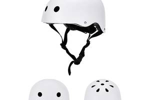 Детский защитный шлем для велосипеда A1 331 Белый размер М (52-58 см)