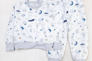 Домашняя пижама Dexter`s теплая moon bunny 98 см молочный серый (131743569167)