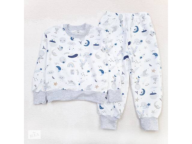 Домашняя пижама Dexter`s теплая moon bunny 98 см молочный серый (131743569167)
