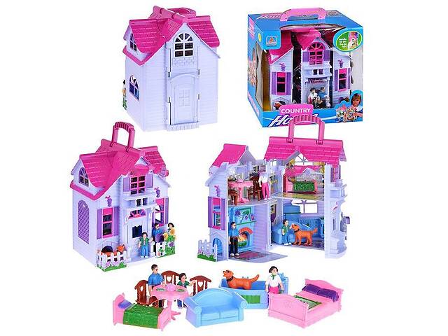 Іграшковий будиночок F611 Розкладний (Рожевий)