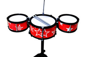 Дитяча іграшка Барабанна установка 1588(Red) 3 барабани