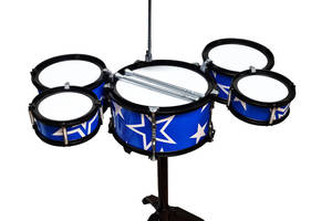Дитяча іграшка Барабанна установка 1688(Blue) 5 барабанів