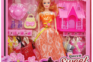 Дитяча лялька з нарядами 'Queen Sweet' 313K44(Orange) з аксесуарами