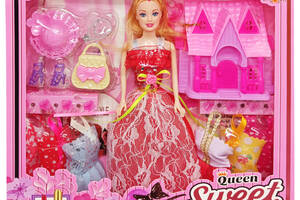 Дитяча лялька з нарядами 'Queen Sweet' 313K44(Red) з аксесуарами