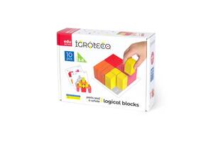 Дитячі дерев'яні кубики 'Частини та ціле' Igroteco 900460 20 кубиків