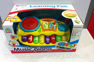 Дитячі Інтерактивні музичні іграшки Піаніно Fivestar Toys Play з мікрофоном та барабаном